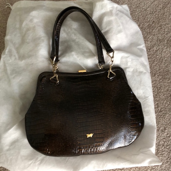braun buffel leather bag